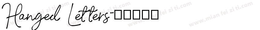 Hanged Letters字体转换